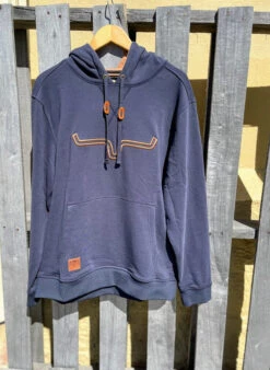 Kimes Ranch Men's Fast Talker Fleece Hoodie In Navy 8 Kimes Ranch Men's Fast Talker Fleece Hoodie In Navy -Western Cowboy Clothing IMG 9066