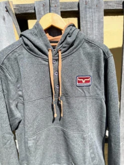 Kimes Ranch Men's Ranch Ready Fleece Hoodie In Charcoal Heather