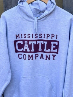 Mississippi Cattle Company Sport Grey Hoodie -Western Cowboy Clothing IMG 9323 1