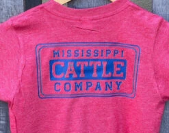 Youth YTHMSCATTLESS-6 Mississippi Cattle Company Heather Red Short Sleeve T-Shirt 9 Youth YTHMSCATTLESS-6 Mississippi Cattle Company Heather Red Short Sleeve T-Shirt -Western Cowboy Clothing IMG 9352