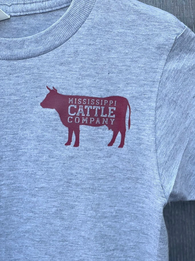 Youth YTHMSCATTLESS-5 Mississippi Cattle Company Sport Grey Short Sleeve T-Shirt 5 Youth YTHMSCATTLESS-5 Mississippi Cattle Company Sport Grey Short Sleeve T-Shirt - Image 3
