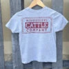 Youth YTHMSCATTLESS-5 Mississippi Cattle Company Sport Grey Short Sleeve T-Shirt