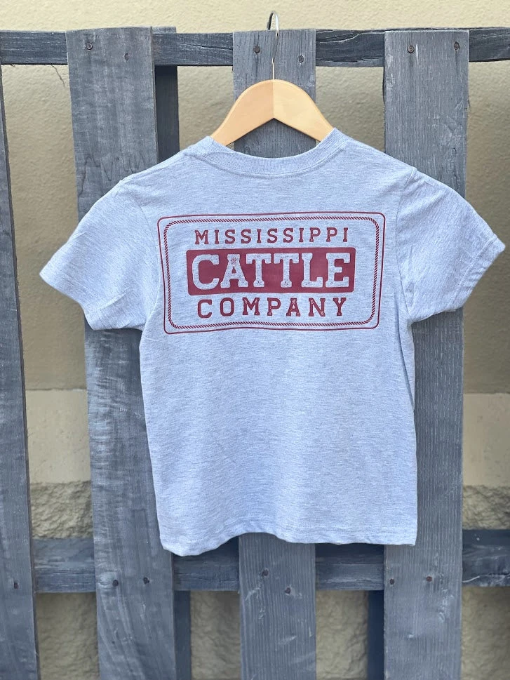 Youth YTHMSCATTLESS-5 Mississippi Cattle Company Sport Grey Short Sleeve T-Shirt 3 Youth YTHMSCATTLESS-5 Mississippi Cattle Company Sport Grey Short Sleeve T-Shirt