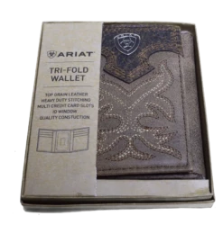 Ariat A3511044 PREMIUM BRAND MENS TRIFOLD WALLET