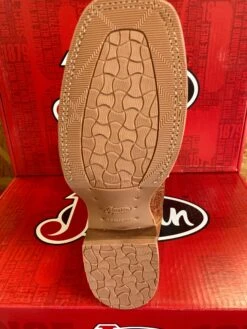 Justin JE801 Men's 11" Cognac Smooth Ostrich Boot (SALE) -Western Cowboy Clothing JE801BottomProfile