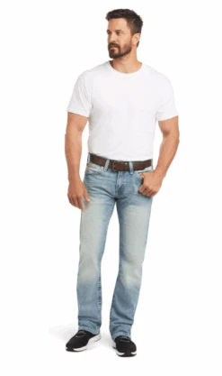 Men's Ariat 10031997 M7 Rocker Stretch Stirling Stackable Straight Leg Jean -Western Cowboy Clothing JEAN3