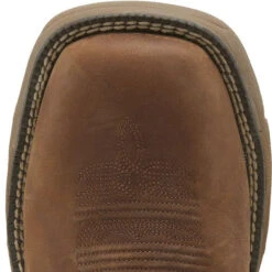 Justin WK4330 Men's 11" Rush Rustic Tan Waterproof Square Toe Boots -Western Cowboy Clothing JST 005 WK4330