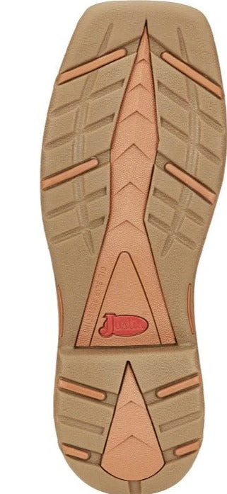 Justin Boots Justin SE4340 Men's 11" Rush Rustic Tan Waterproof Steel Toe Met Guard Square Toe Boots 10 Justin Boots Justin SE4340 Men's 11" Rush Rustic Tan Waterproof Steel Toe Met Guard Square Toe Boots - Image 8