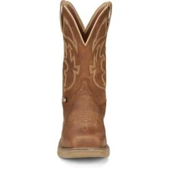 Justin Boots Justin SE4340 Men's 11" Rush Rustic Tan Waterproof Steel Toe Met Guard Square Toe Boots 14 Justin Boots Justin SE4340 Men's 11" Rush Rustic Tan Waterproof Steel Toe Met Guard Square Toe Boots -Western Cowboy Clothing JST 008 SE4340
