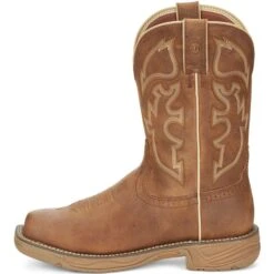Justin Boots Justin SE4340 Men's 11" Rush Rustic Tan Waterproof Steel Toe Met Guard Square Toe Boots 13 Justin Boots Justin SE4340 Men's 11" Rush Rustic Tan Waterproof Steel Toe Met Guard Square Toe Boots -Western Cowboy Clothing JST 009 SE4340