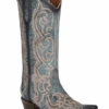 Corral Boots Women's Circle G By Corral L5869 Blue Jean Embroidery Snip Toe Boot (SHOP IN-STORES TOO) -Western Cowboy Clothing L5869 1