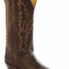 Women's Old West LF1534 Chocolate Snip Toe Boot