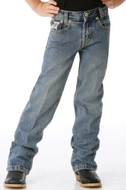 Boys Cinch MB12881001 Slim Fit (8-18) White Label Dark Jean