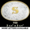 Montana Silversmiths 700 Initial Buckles -Western Cowboy Clothing MORELETTERSAVAILABLE