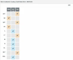 Men's Wrangler 10MS70319 Khaki Cowboy Cut® Firm Finish Long Sleeve Western Snap Solid Work Shirt -Western Cowboy Clothing MS70319 SIZEGRID