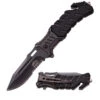 Master USA MU-A022BG Black/Grey Spring Assisted Knife 4.5" Closed -Western Cowboy Clothing MU A022BG 1
