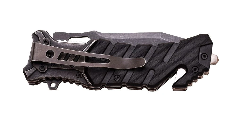 Master USA MU-A022BG Black/Grey Spring Assisted Knife 4.5" Closed 4 Master USA MU-A022BG Black/Grey Spring Assisted Knife 4.5" Closed - Image 2