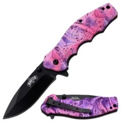 Master Cutlery MU-A104PK Pink Spring Assisted Knife