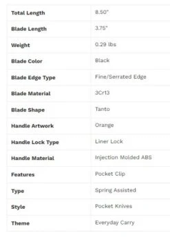 Master Cutlery MU-A126BL Thin Blue Line Spring Assisted Knife -Western Cowboy Clothing MU A126BL 5