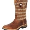 Twisted X MXB0010 12" Rustic Brown & Lion Tan Western With CellStretch® Work Boot 2 Twisted X MXB0010 12" Rustic Brown & Lion Tan Western With CellStretch® Work Boot -Western Cowboy Clothing MXB0010