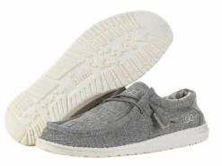 Men's Hey Dude 110793901 Wally Linen Iron Shoe