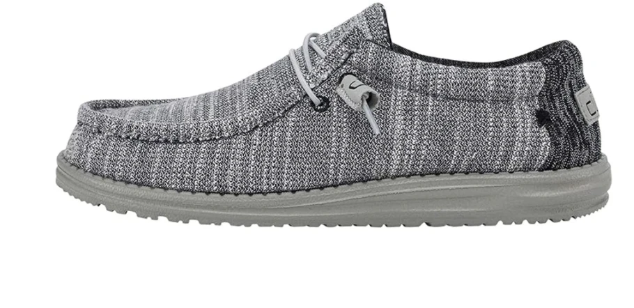 Men's Hey Dude 110383267 Wally Stretch Platinum Mix 4 Men's Hey Dude 110383267 Wally Stretch Platinum Mix - Image 2