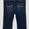 Baby Boy's Wrangler 10PQJ1470D Denim Stitched Pocket Bootcut Jeans (0/3 Month-4 Toddler) -Western Cowboy Clothing PQ2