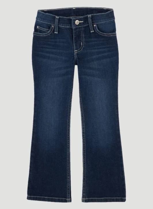 Girl's Wrangler 09MWGNL Lacie Medium Wash Premium Patch Jean 4 Girl's Wrangler 09MWGNL Lacie Medium Wash Premium Patch Jean - Image 2