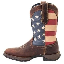 Women's Durango RD4414 10" Rebel Patriotic Pull-On Western Flag Boot -Western Cowboy Clothing RD4414 instep 78dd8207 a535 459c 89ca cb14377a890a