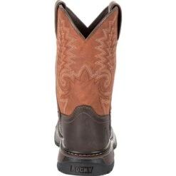 Rocky Boots Youth Rocky RKW0257Y Ride FLX Western Boot Wide Square Toe Boot (SHOP IN-STORES TOO) -Western Cowboy Clothing RKW0257Y 4 LARGE d4b3b709 280e 4d2e 861a 66e9f5b4c87f