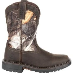 Rocky Boots Youth Rocky RKW0258Y Ride FLX Waterproof Western Wide Square Toe Boot (SHOP IN-STORES TOO) -Western Cowboy Clothing RKW0258C 8 LARGE 91a754d7 a90e 45c8 a777 0bc95eaf7977
