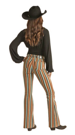 Women's Panhandle Rock & Roll RRWD6PRZQX Bargain Bell Striped Pull-on Flare Jean (SHOP IN-STORE TOO)