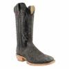 R. Watson RW7100-2 13" Smoke Grey African Cape Buffalo/Dark Cherry Brush Off Goat Top Wide Square Toe -Western Cowboy Clothing RW7100 2 web e1638647834734