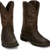 Justin Boots Justin SE4681 Men's Driller Brown Square Toe Work Boot 2 Justin Boots Justin SE4681 Men's Driller Brown Square Toe Work Boot -Western Cowboy Clothing SE4681 617x563 1