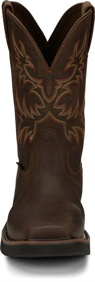 Justin SE4682 Men's 11" Steel Toe Driller Rugged Tan Wide Square Toe 6 Justin SE4682 Men's 11" Steel Toe Driller Rugged Tan Wide Square Toe - Image 4