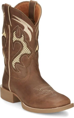 Justin SE7540 Men's 11" Octane Cinder Cowhide Square Toe Boots