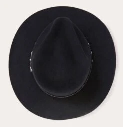 Stetson SFDIAJ-163907 5X Diamond Jim Black Felt Hat -Western Cowboy Clothing SFDIAJ 163907 5