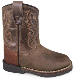 Toddler Smoky Mountain 3662T Brown Square Toe With Zipper Boot (SHOP IN-STORE TOO)