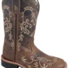 Youth Smoky Mountain 3845Y Marilyn Brown Leather Cowboy Square Toe Boot (SHOP IN-STORES TOO) -Western Cowboy Clothing SMB 3845Y BW big 5a420da2 7118 46ef 941e c96d12add44a