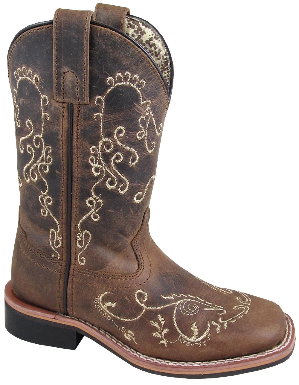 Youth Smoky Mountain 3845Y Marilyn Brown Leather Cowboy Square Toe Boot (SHOP IN-STORES TOO) 3 Youth Smoky Mountain 3845Y Marilyn Brown Leather Cowboy Square Toe Boot (SHOP IN-STORES TOO)