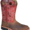 Youth Smoky Mountain 3919Y Jesse Distressed Brown/Burnt Apple Top Square Toe Boot (SHOP IN-STORES TOO) -Western Cowboy Clothing SMB 3919Y BRBAP big be4765f3 004d 467e ab67 a69bf93c5dcc