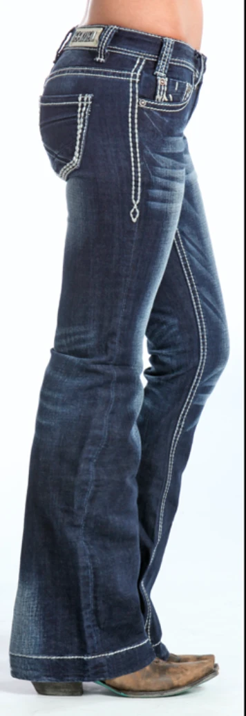 Women's Panhandle Rock & Roll W8-5640 Junior Low Rise Trouser Jean 6 Women's Panhandle Rock & Roll W8-5640 Junior Low Rise Trouser Jean - Image 4