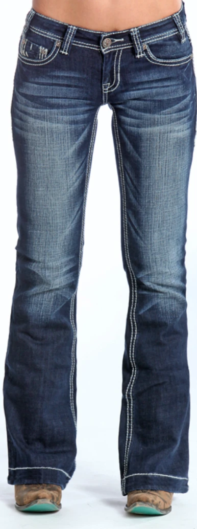 Women's Panhandle Rock & Roll W8-5640 Junior Low Rise Trouser Jean 5 Women's Panhandle Rock & Roll W8-5640 Junior Low Rise Trouser Jean - Image 3