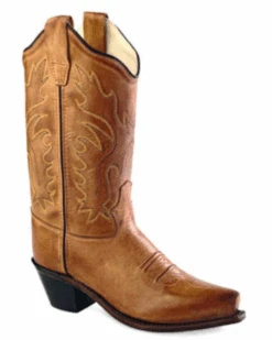 Children's Old West CF8229 Tan Snip Toe Boot