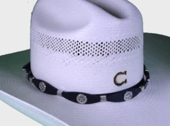 Top Notch Accessories HBSTARBLK Black Star Hat Band