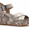 Boutique 30-5380-PWTR FLAX Pewter Wedge Shoe