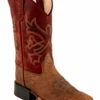 Children's Old West BSC1912 Brown W/ Red Upper Square Toe Boot -Western Cowboy Clothing ScreenShot2020 12 02at11.34.11PM