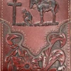 Top Notch Accessories 9001-2BR Brown Praying Cowboy W/Dark Brown Border & Floral Embossed Bi-Fold Wallet -Western Cowboy Clothing ScreenShot2021 07 26at1.40.11PM