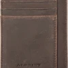 Albrint PF02 Dark Brown Crazy Horse Leather Front Pocket Wallet -Western Cowboy Clothing ScreenShot2021 08 02at4.20.20PM