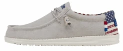 Men's Hey Dude 40001-1K1 Wally Off White Patriotic Shoe (also Has Women's And Youth Sizes) -Western Cowboy Clothing ScreenShot2022 06 11at9.08.17AM